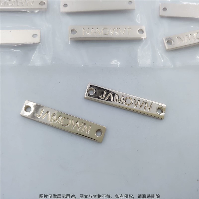 Шляпа Различные аппаратные аксессуары Цинковый сплав знак шапка металлическая торговая марка обувь шапка