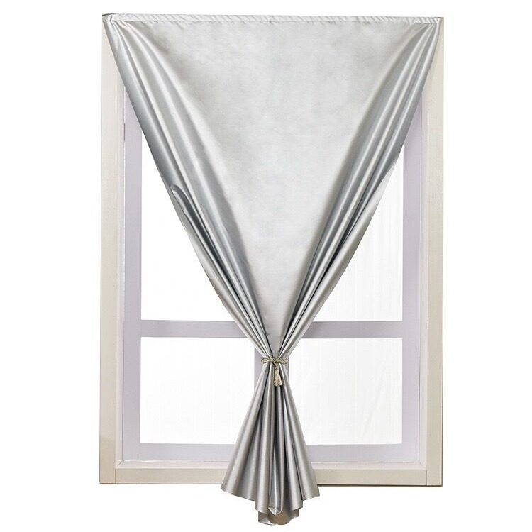 Instalación sin orificios Cortina de Velcro Paño de sombreado completo Dormitorio Sombrilla Ventana de la Bahía Protección solar Aislamiento térmico Bloqueo de luz Protección UV