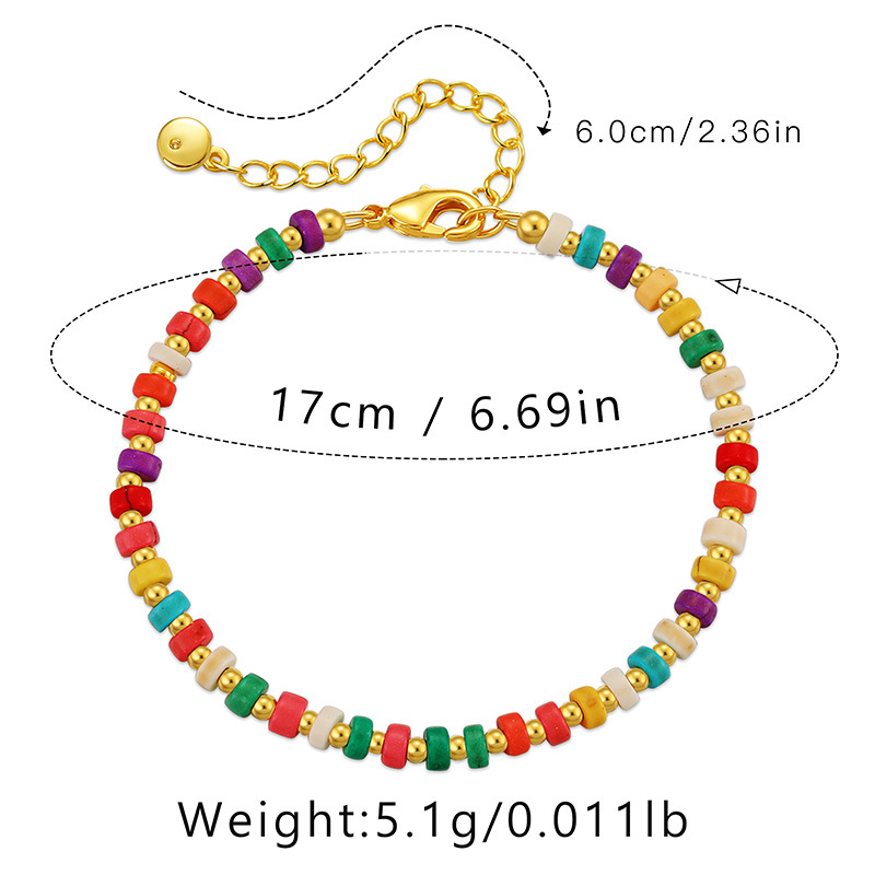 Fashion Round Copper Bracelets 1 Piece