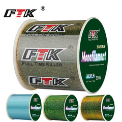 FTK Infrared Spot Line 300M 500M Fishing Line Tri-Color Nylon Line Camouflage Color Change Offshore Main Line Cross-Border