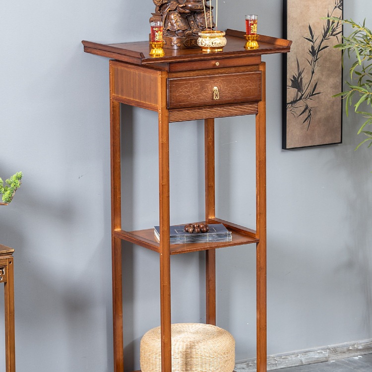 New Chinese-Style Altar Table for Home Use, Buddha Offering Table, Standing Cabinet, Buddha Altar, Guan Gong, Bodhisattva, Cabinet for Worshiping Deities