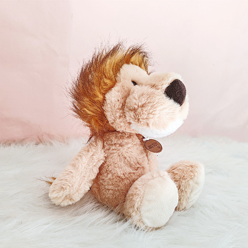 Linda Q linda muñeca de león león amarillo peluche animal del bosque tranquilizador muñeca muñeca regalo de cumpleaños
