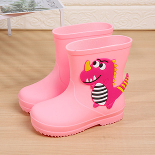 High-looking cartoon children Baby children cute rain boots outer wear non-slip mid-calf light rain boots for boys and girls