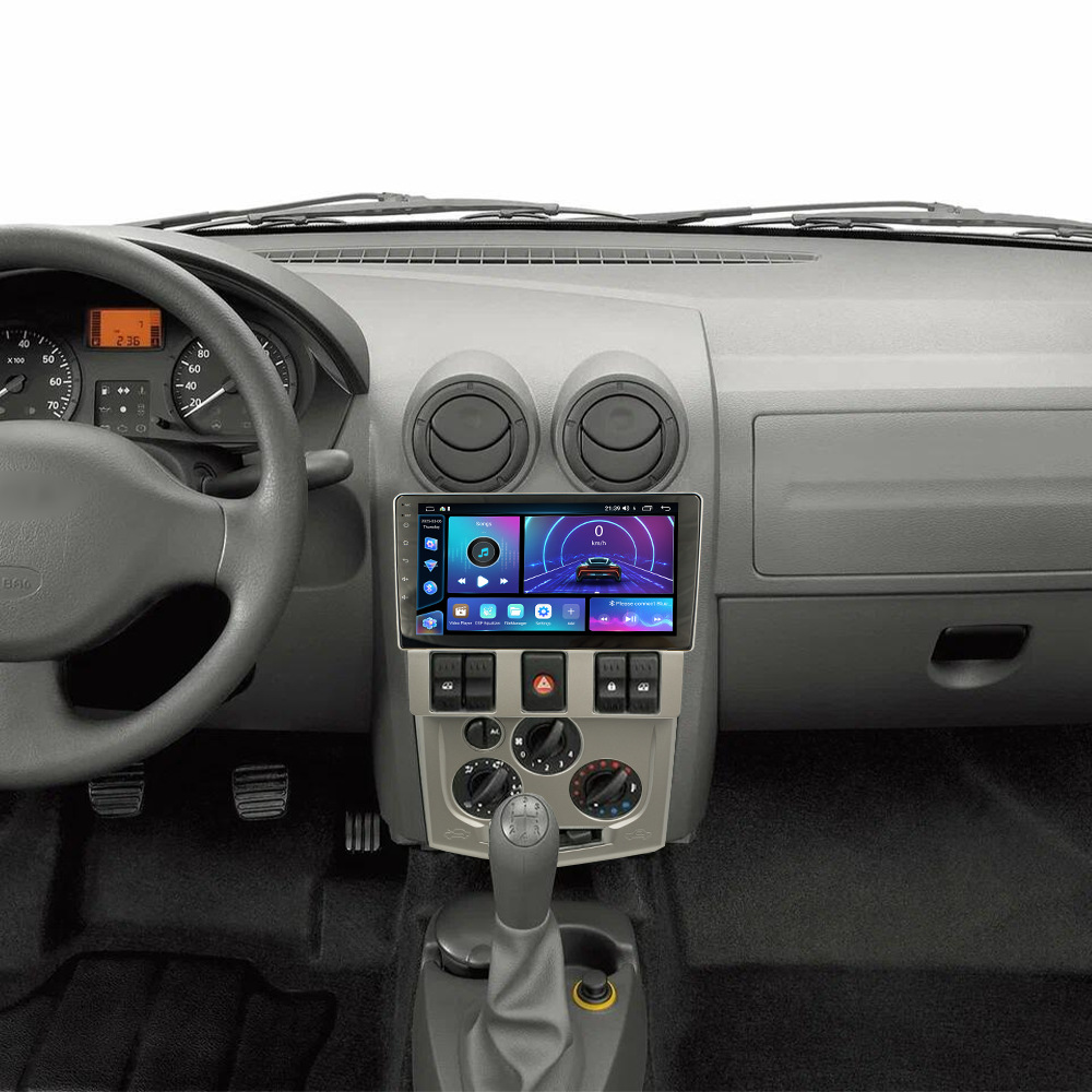 Aplicable a 04 - 08 Renault Logan Android vehículo de navegación integrado Fang Yitong cuatro núcleos / ocho núcleos motor