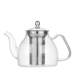 Health-preserving stove-cooked tea glass pot high-temperature-resistant teapot electric ceramic stove heat-resistant cooking pot flower teapot stainless steel filter