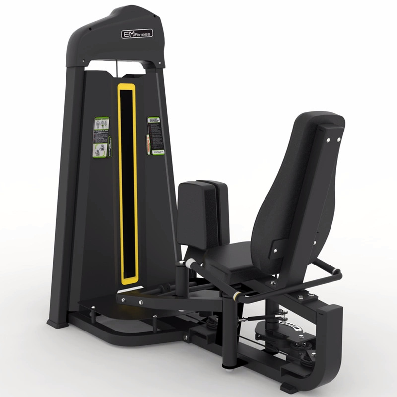 Equipo de gimnasio muslo interno y externo entrenador de piernas en posición sentada flexión de piernas, extensión y flexión de elevación máquina integrada entrenador de músculos de piernas