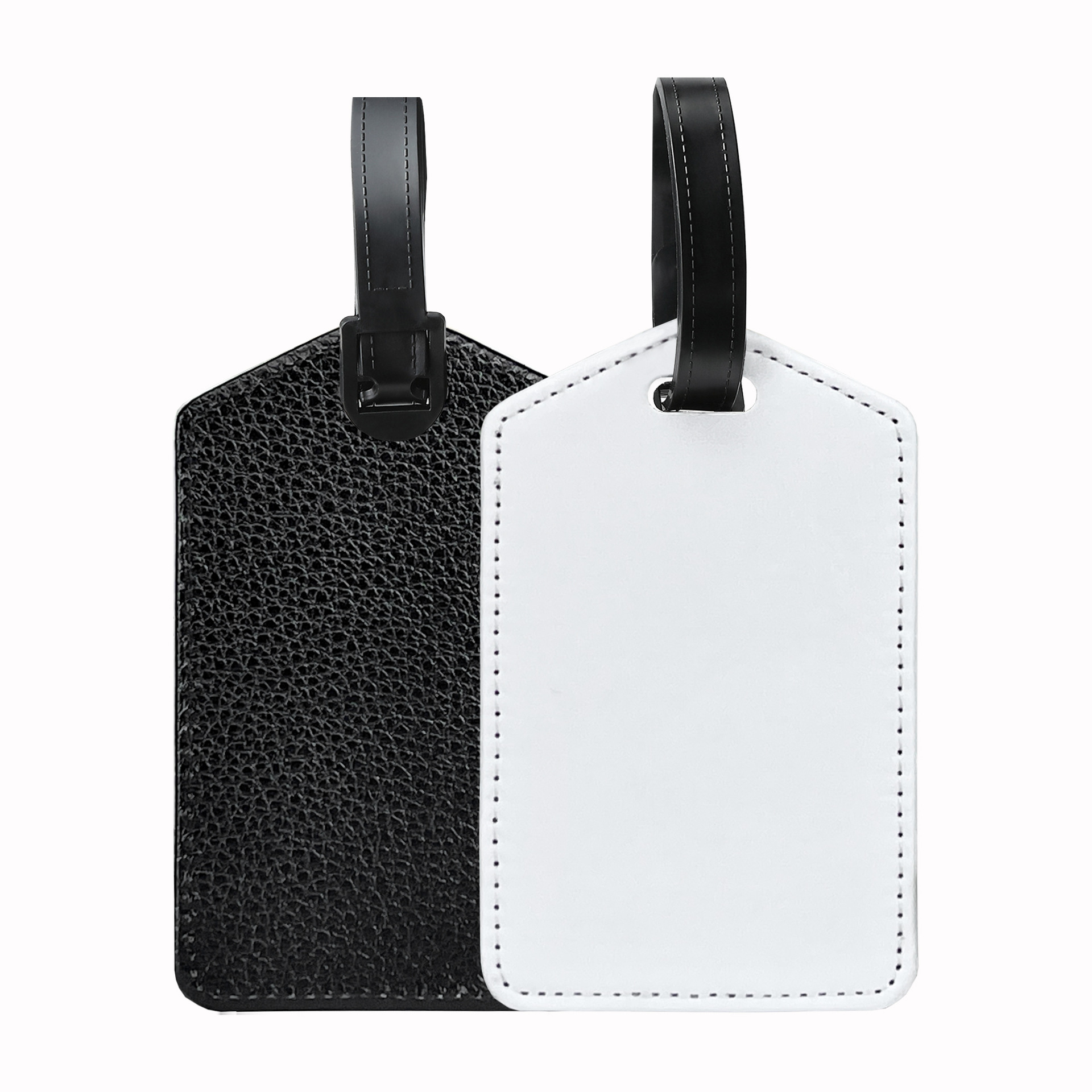 Suministro directo de fábrica de bolsas de equipaje para sublimación por transferencia de calor, llaveros en blanco, bolsos y adornos para bolsos en stock.