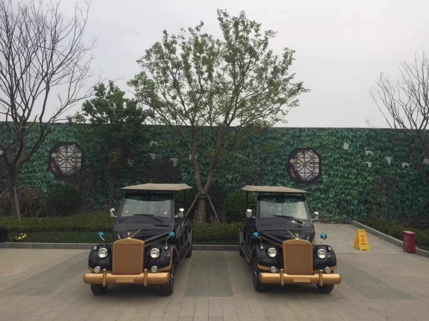 利凯电动观光车 14座封闭景区旅游游览车