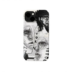 創意素描菲林二合一適用蘋果15promax手機殼軟殼14pro/13/12/硬殼