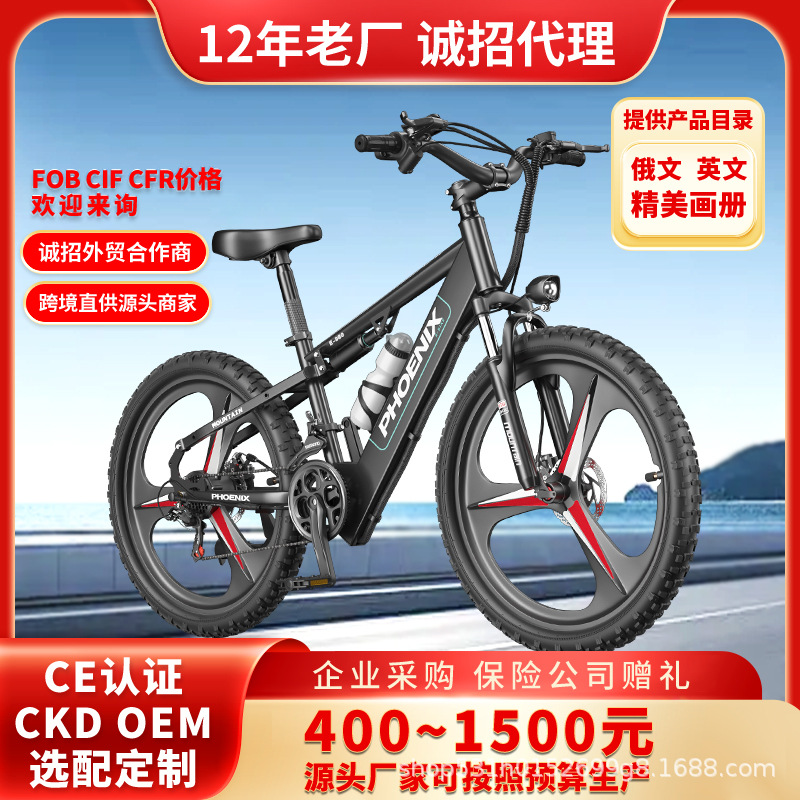 Bicicletas eléctricas asistidas por Phoenix Vehículo eléctrico masculino para mujeres Bicicletas eléctricas asistidas por litio Bicicletas de viaje