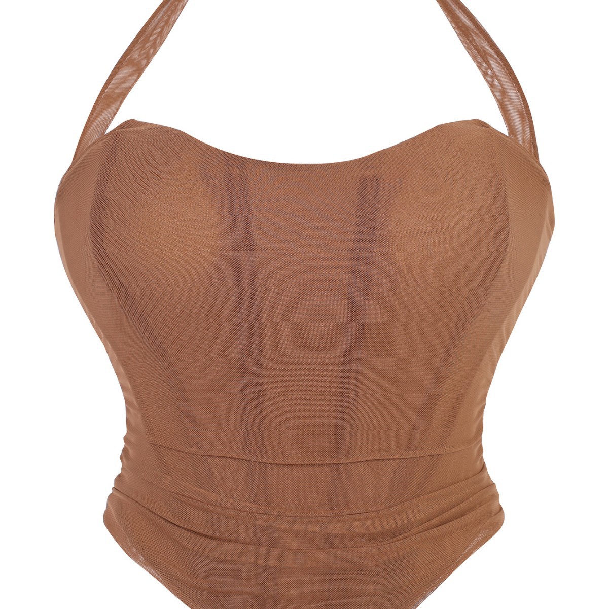 Gran tamaño de malla francesa sexy cintura corset de pecho de poliestireno de cintura plástico de cintura