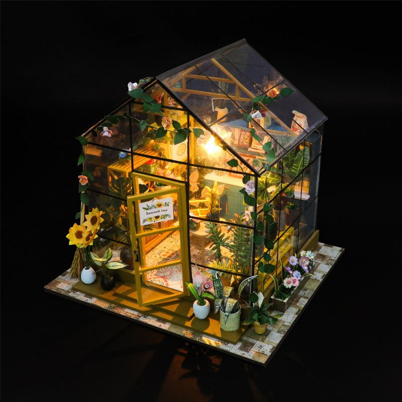弘達diy小屋日光花房3d立体盛り合わせ書立建築模型成人解凍玩具プレゼント|undefined