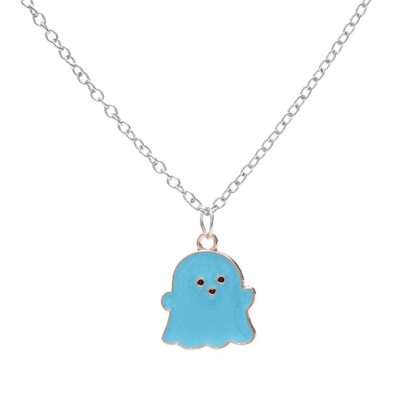 Blue ghost necklace # Xl061