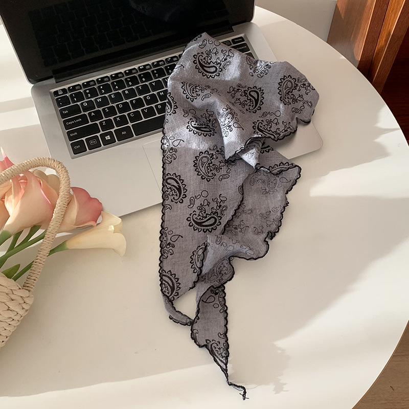 Paquete de pañuelo de mujer retrógrado toalla triangular japonesa y coreana toalla de muñeca accesorios para el cabello protector de cuello bufandas de protección solar