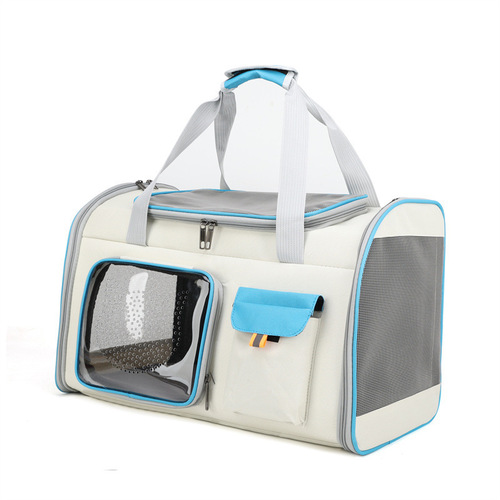 Pet bag new fashion trend casual foreign style portable pet bag breathable large capacity portable cat bag for outings