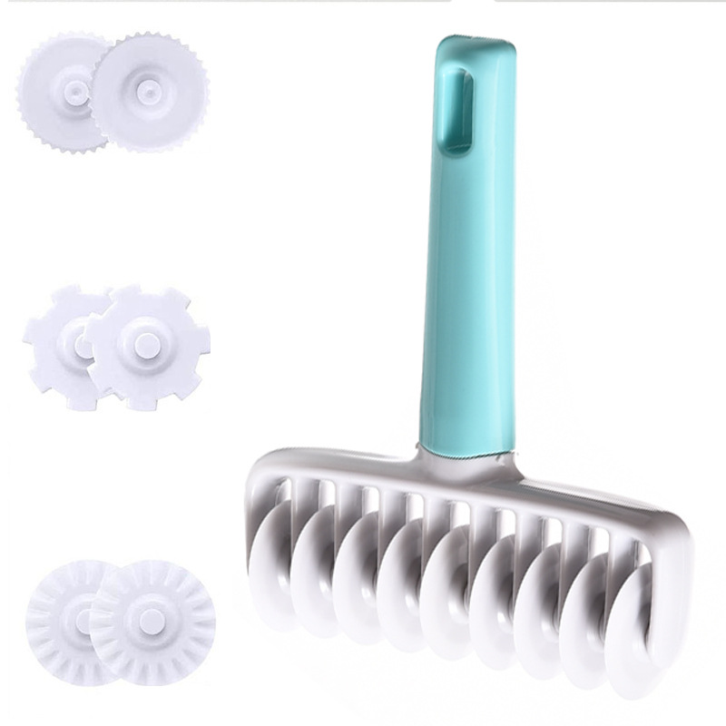 37PCS juego de rodillos herramienta para hornear cuchillo de rodillo herramienta de fondant de pastel molde de gofrado de galletas molde de gofrado de pizza