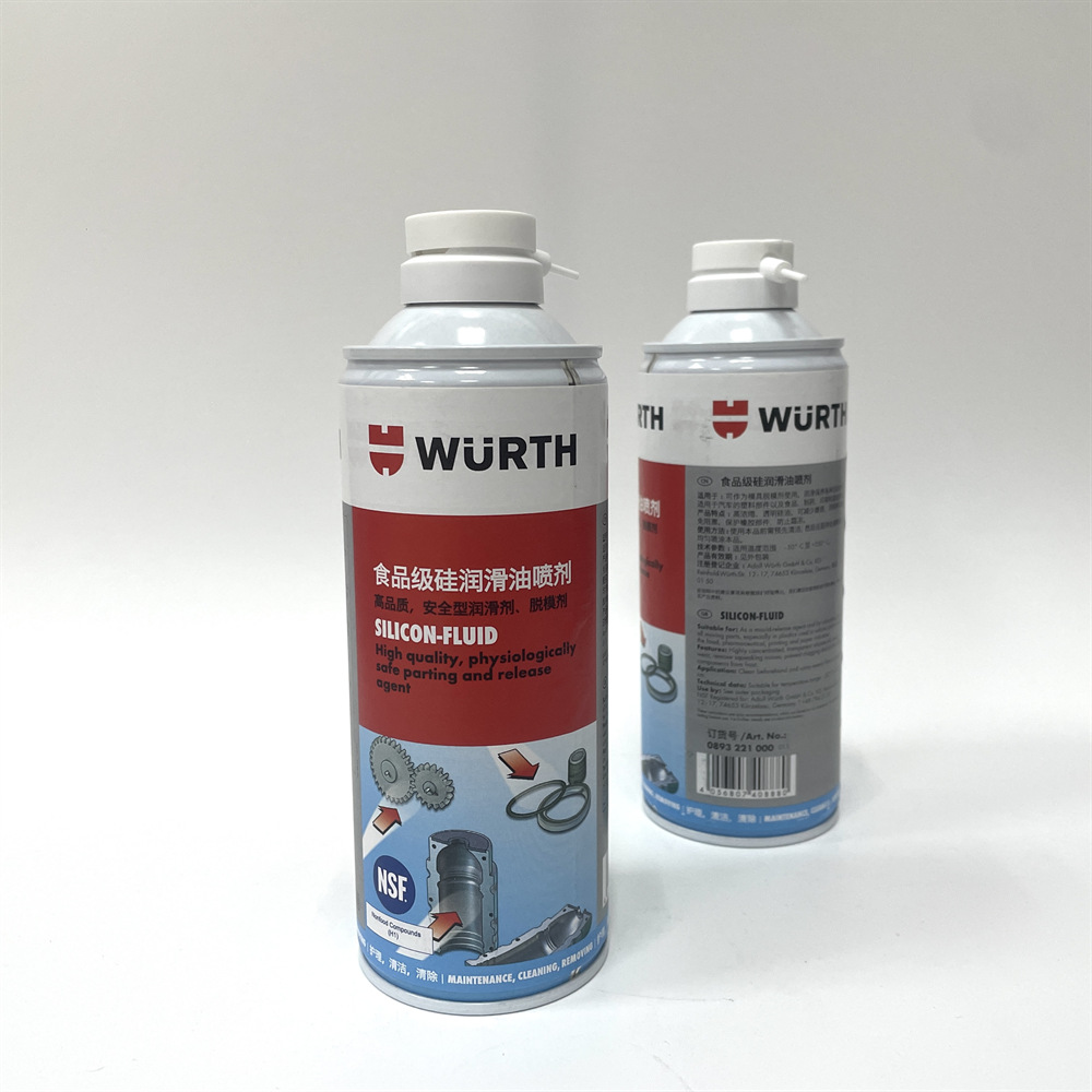 伍尔特WURTH 食品级硅润滑油喷剂-400ML 硅油硅酮喷剂 893221000