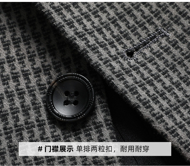 Áo vest nam dệt kim chống nhăn dáng ôm kiểu công sở mùa thu đông — 3308 Cao bồi xanh, 3320 màu nâu, 3352 Tro Sâu, 5553 xám mỏng chi tiết 20