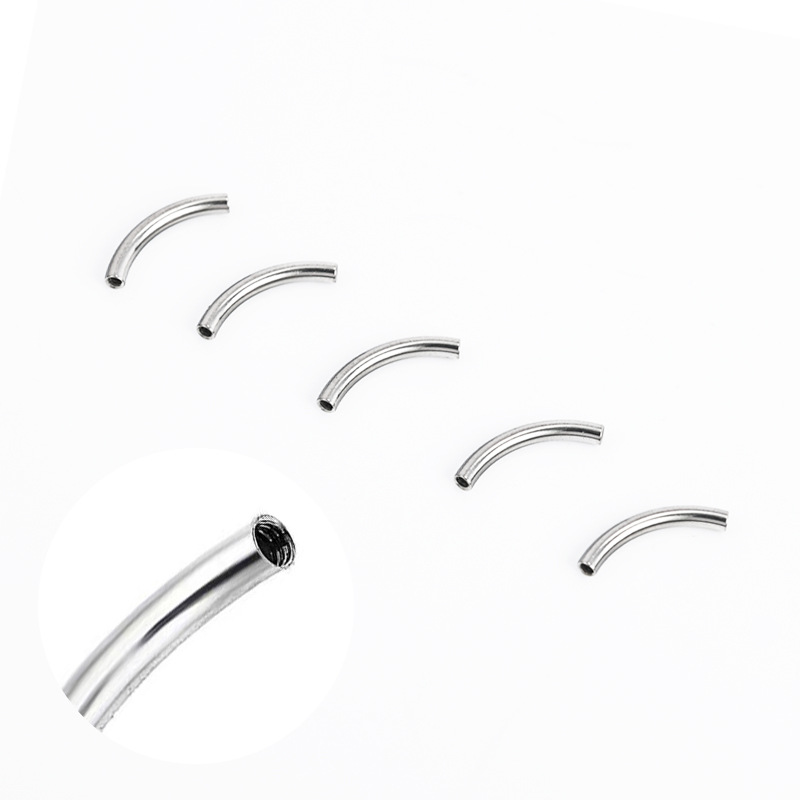 Zesen F136 Titanium Alloy Eyebrow Stud Internally Threaded Curved Bar G23 Banana Bar 14G 16G Body Jewelry detail image 11