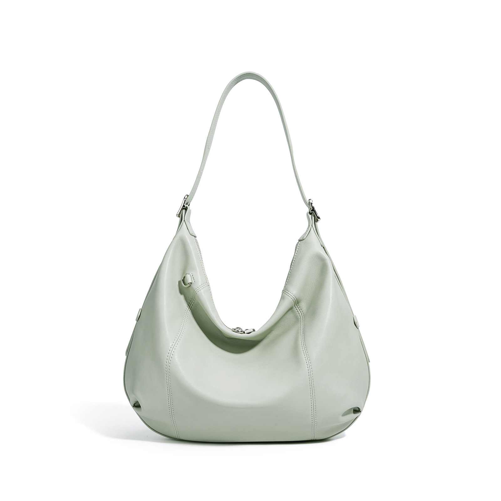 New Genuine Leather Handbag For Women, Simple Underarm Bag, High-End Versatile Commuter Shoulder Bag, Large Capacity Crossbody Bag - Thumbnail 8