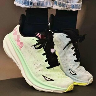 �羳Hoka One��ЬClifton9��Ů�R���ɰ��9���¿�͸��Ӗ���ܲ�Ь