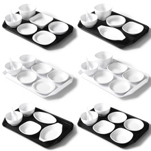 密胺产妇月子餐具套装仿瓷自选套餐组合餐盘自助中式食堂快餐盘子