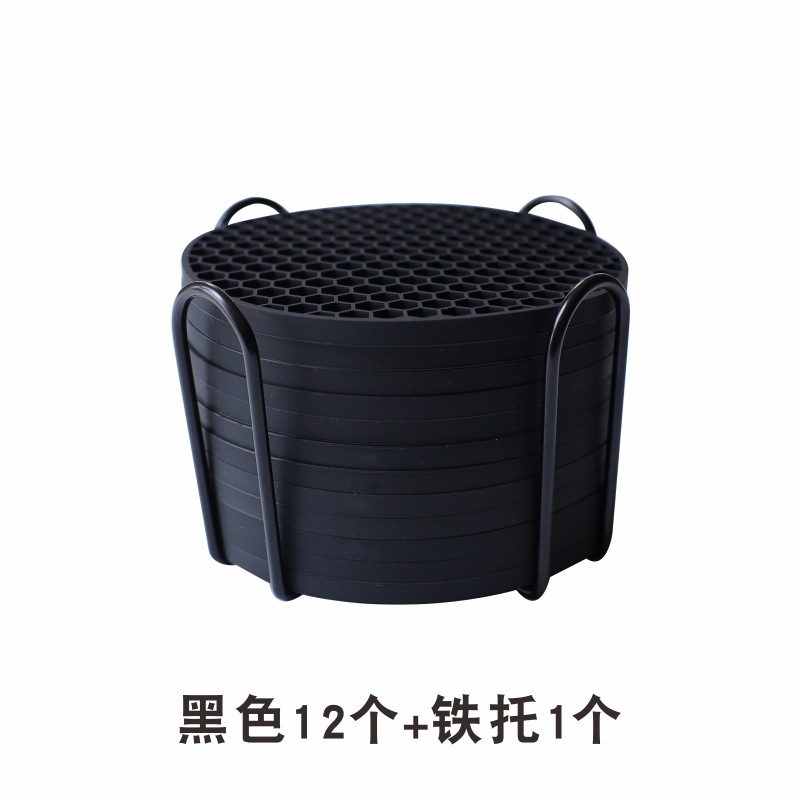 硅胶杯垫蜂窝食品级防滑餐垫耐高温防水隔热垫厂家批发|undefined