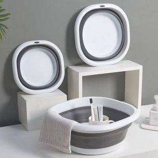 Dogs Drain Bath Foldable Pet Tub Bath Cat Multi-Purpose Bath Laundry Dirty Clothes Storage Basket