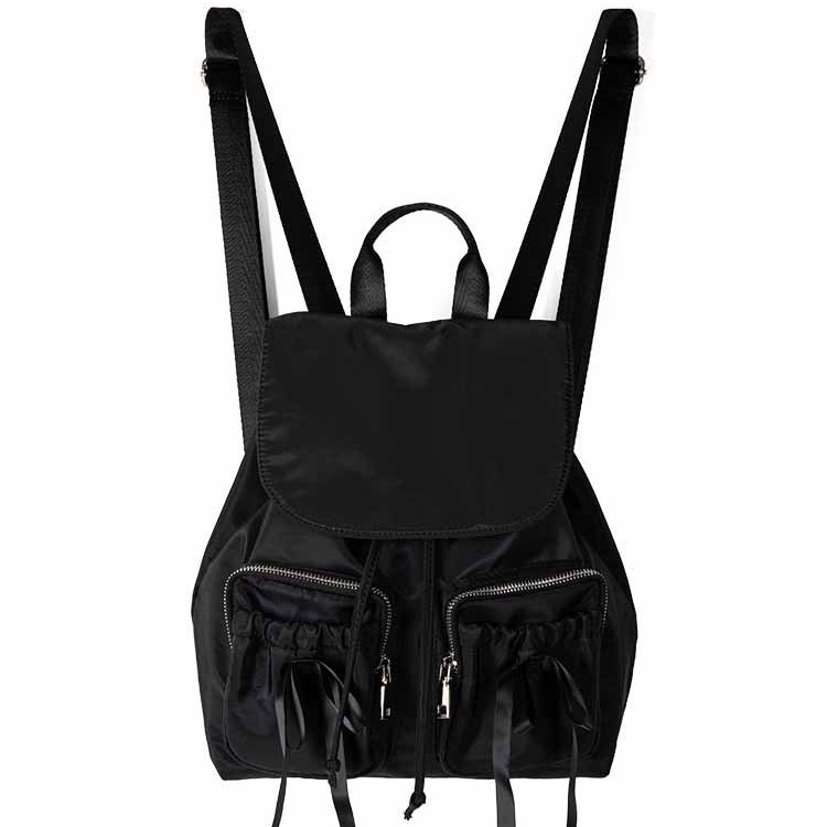 Koreanische Version des neuen Ins-Stils mit süßer Schleife, leichter Pendelrucksack aus Nylon-Canvas mit großer Kapazität_voghion.com