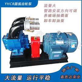 厂家供应YHCB80口径大流量圆弧齿轮泵柴油汽油卸车泵化粪池抽粪泵