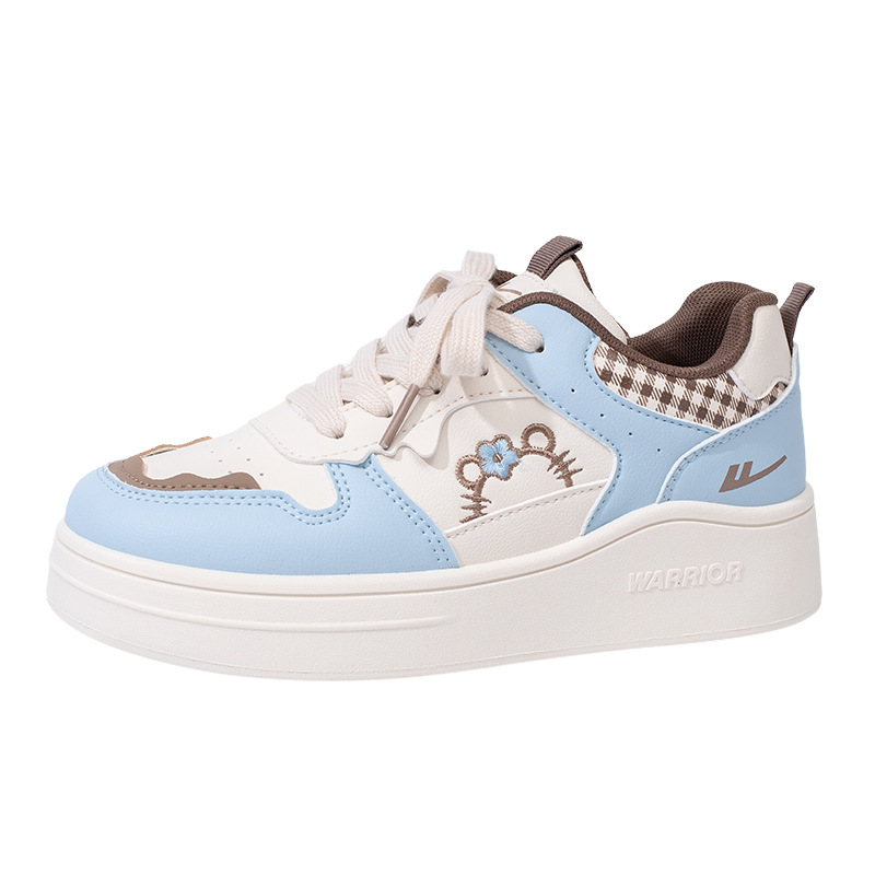 Huili nuevo otoño dopamina dulce zapatos de skate de color variedad de moda zapatos casuales estilo coreano cómodos zapatos de suela gruesa para mujeres