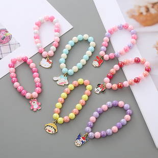 Sanrio bracelet children's beaded bracelet candy color cartoon bracelet