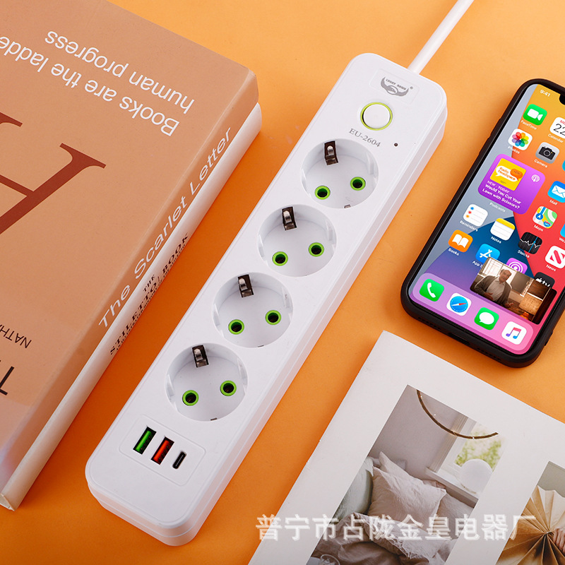 Estándar europeo estándar europeo dos conectores redondos Asia Central Ucrania Rusia caja de regalo USB C conector