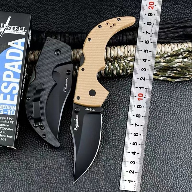 ColdSteel-冷钢户外折刀斯巴达生存战术口袋小刀高硬度便携水果刀