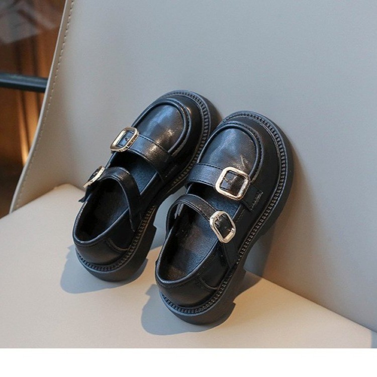 Zapatos de cuero de niñas zapatos princesa 2026 primavera y otoño nueva niña negra espectáculo de campus zapatos para niños coreanos image 3