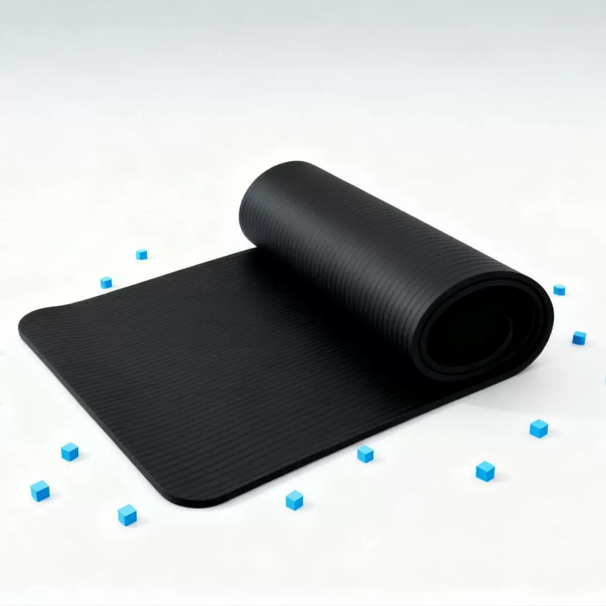 瑜伽垫1830*610*15mm家用健身垫橡胶减震防滑加厚慢回弹成人儿童