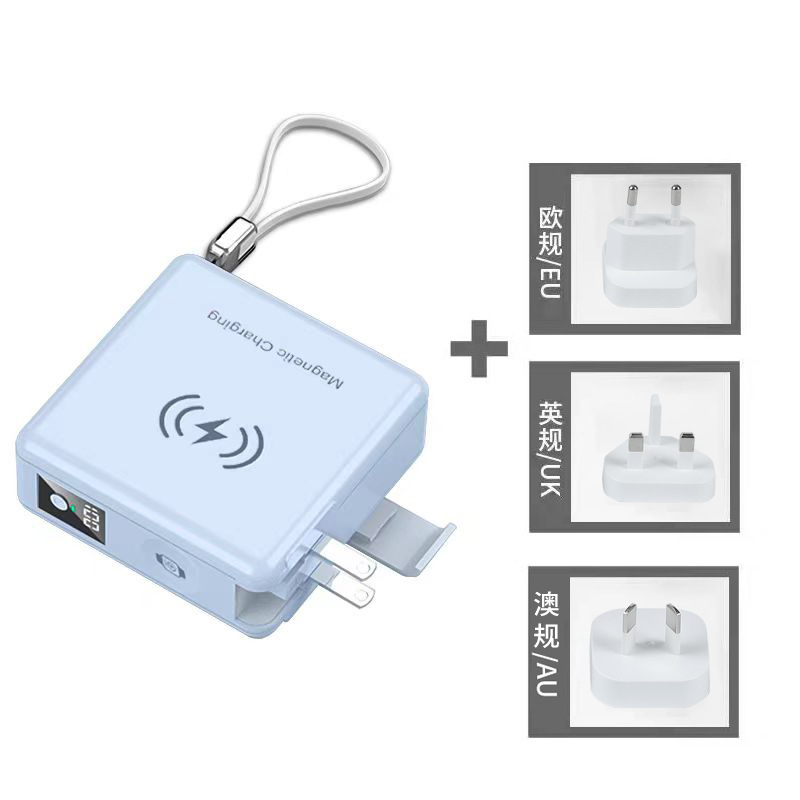 国境を越えた PSE 認証 15000mah 台湾米国標準 110V パワーバンク急速充電 6 イン 1 磁気モバイル電源|undefined
