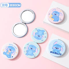 包包寶摺疊雙面鏡手持化妝鏡隨身便攜可愛迷你小鏡子批發跨境貨源