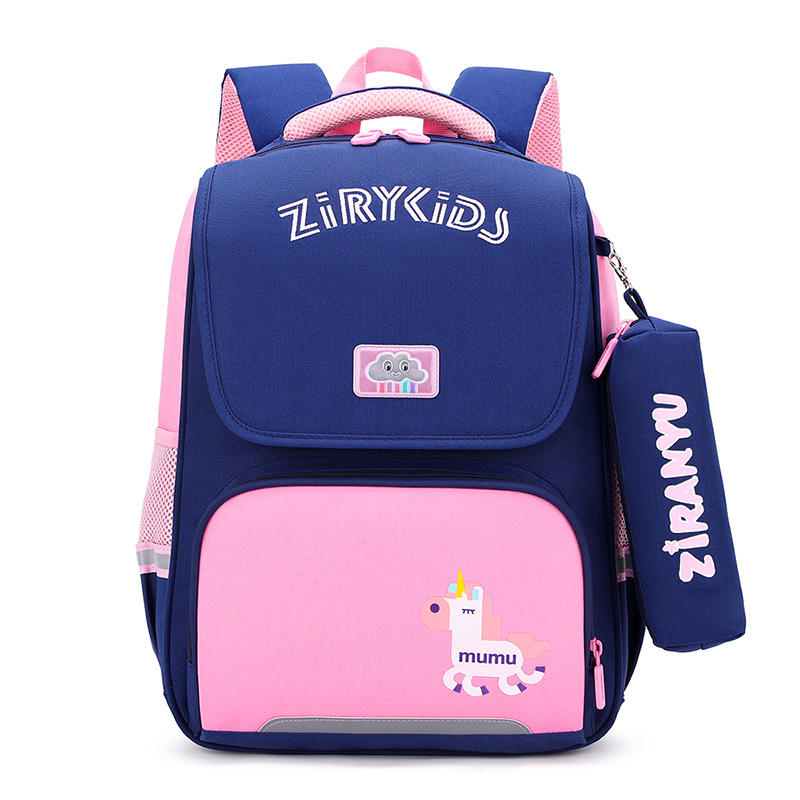 Peces naturales nuevos niños mochila de grado 2-5 escuela primaria niño hembra ligera protección de la columna vertebral transfronteriza modelos calientes pueden ser enviados en nombre