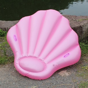 Pvc Thickeneded Inflatable Scallop Floating Bed, Shell Floating Bed, Swimming Pool Party Water Bed, Inflatable Floating Bed Beach Bed