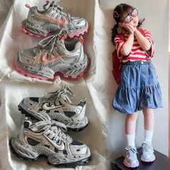 2025春季男女童新款轻便坦克老爹鞋运动鞋中大童秀款轻便跑步鞋