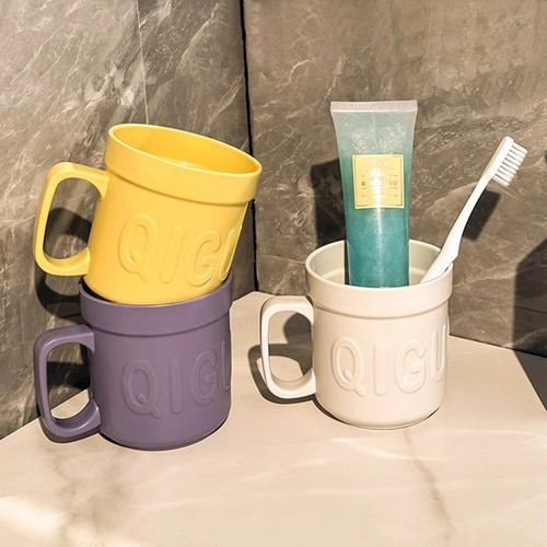 High-Endurance Toothbrush Cup Home Toothbrush Cup Bathroom Cup Couple's Toothbrush Cup Creative Oral Care Set Student Dormitory