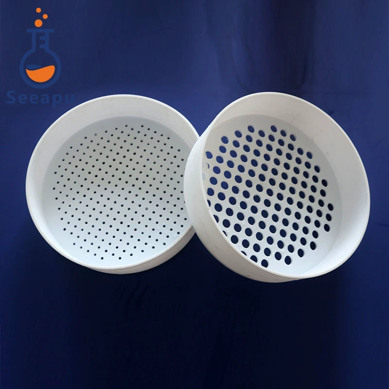 Тефлоновое сито из ПТФЭ, лабораторное сито для сточных вод, диафрагма 20 см, 9,5 мм, 3 мм