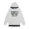 Y8054 fake two-piece sweatshirt gray