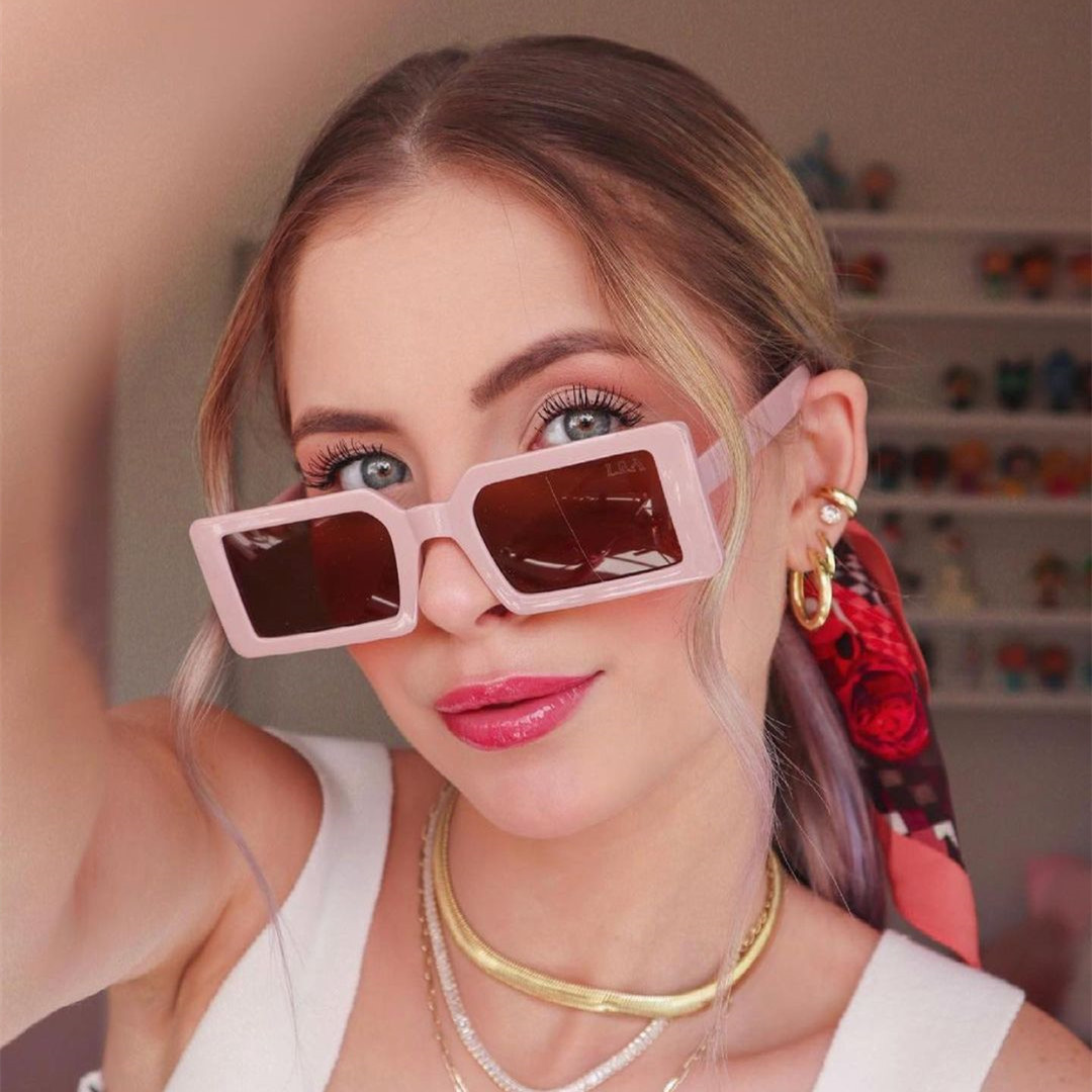 2020 nueva pasarela de moda gafas de sol de marco pequeño gafas de sol cuadradas de moda transfronteriza gafas de sol cuadradas para mujeres 98040