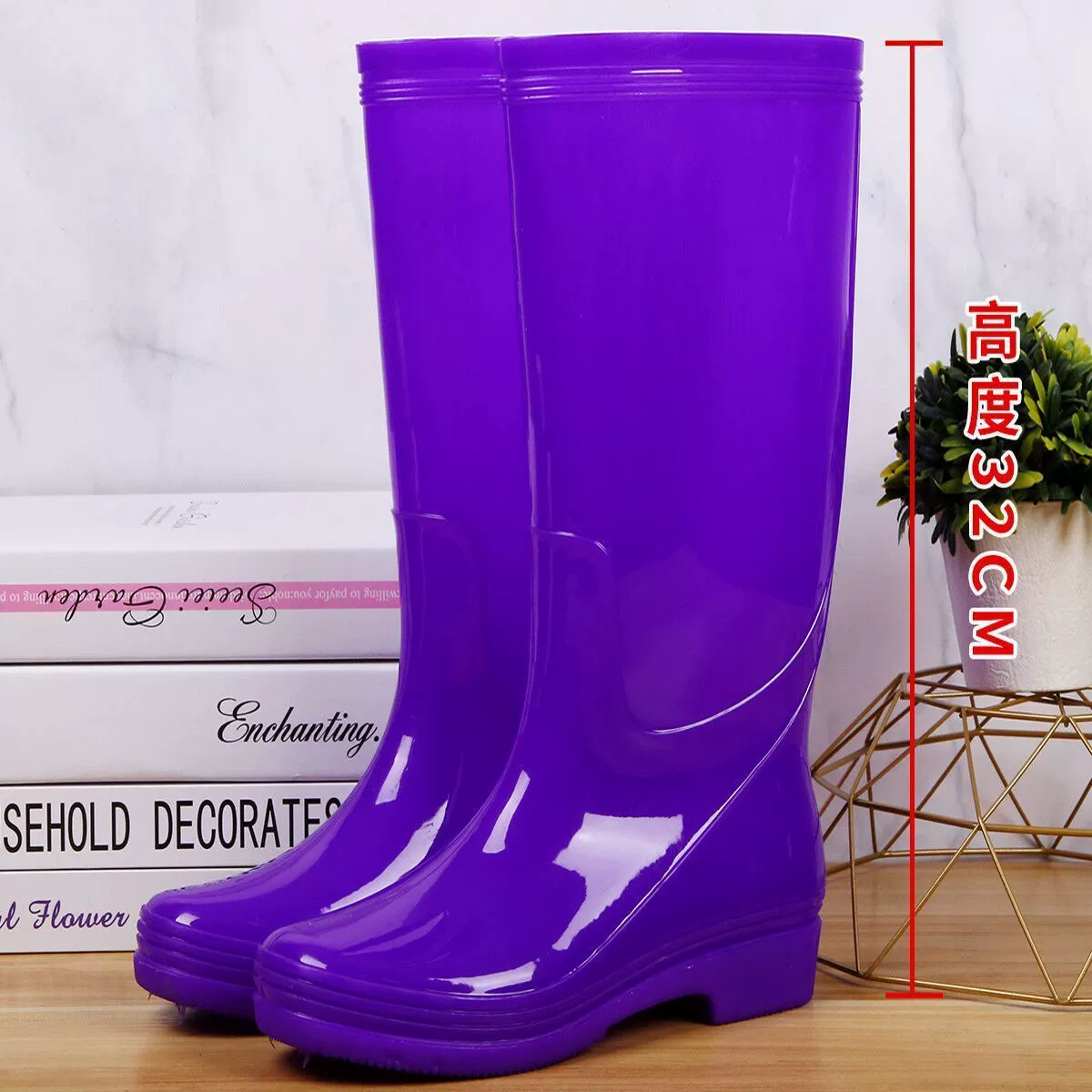 Женские непромокаемые ботинки, теплые непромокаемые ботинки на флисовой подкладке, противоскользящие женские водные ботинки в стволе и хлопчатобумажные резиновые ботинки