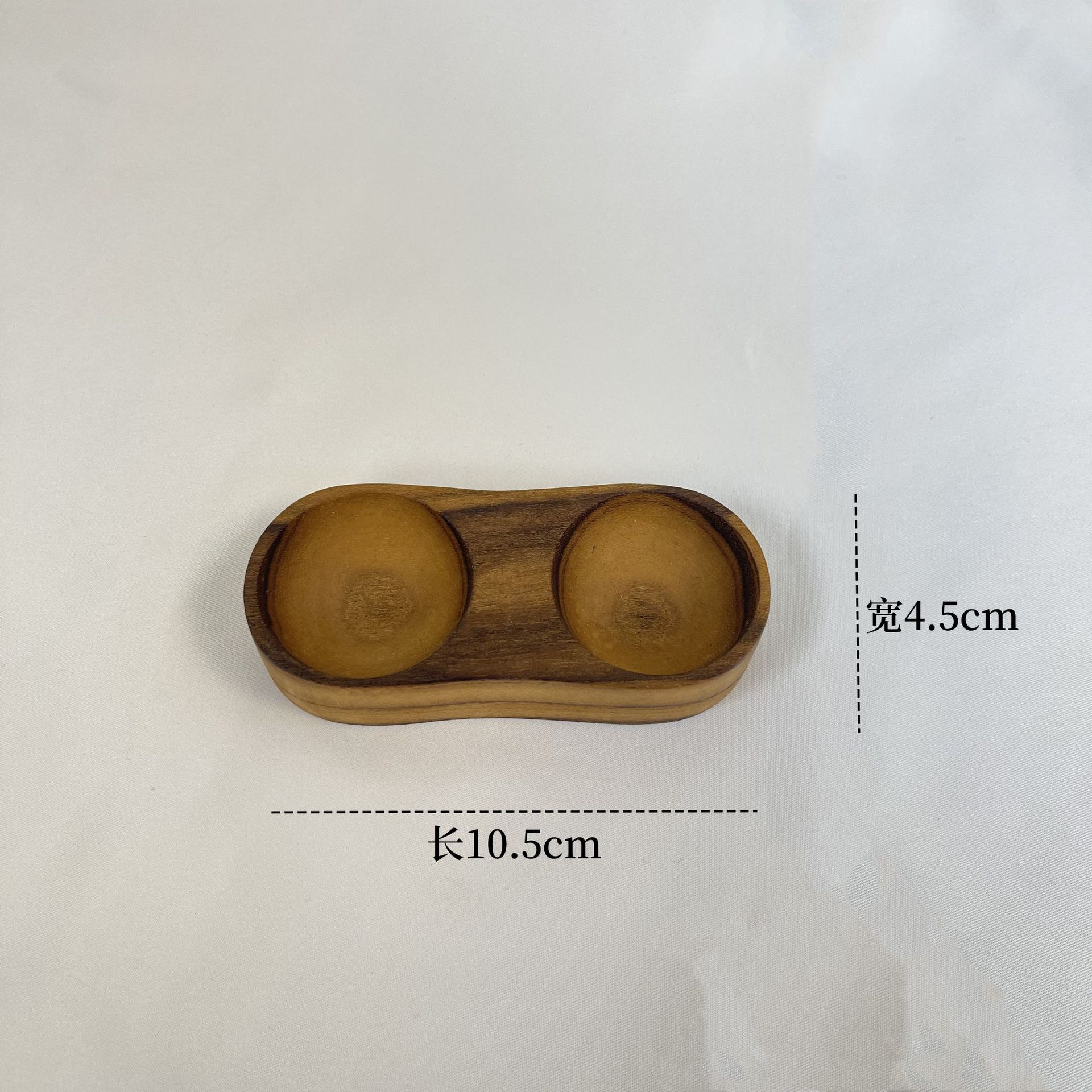 티크 이중 칸막이 계란 트레이 10.5x4.5cm