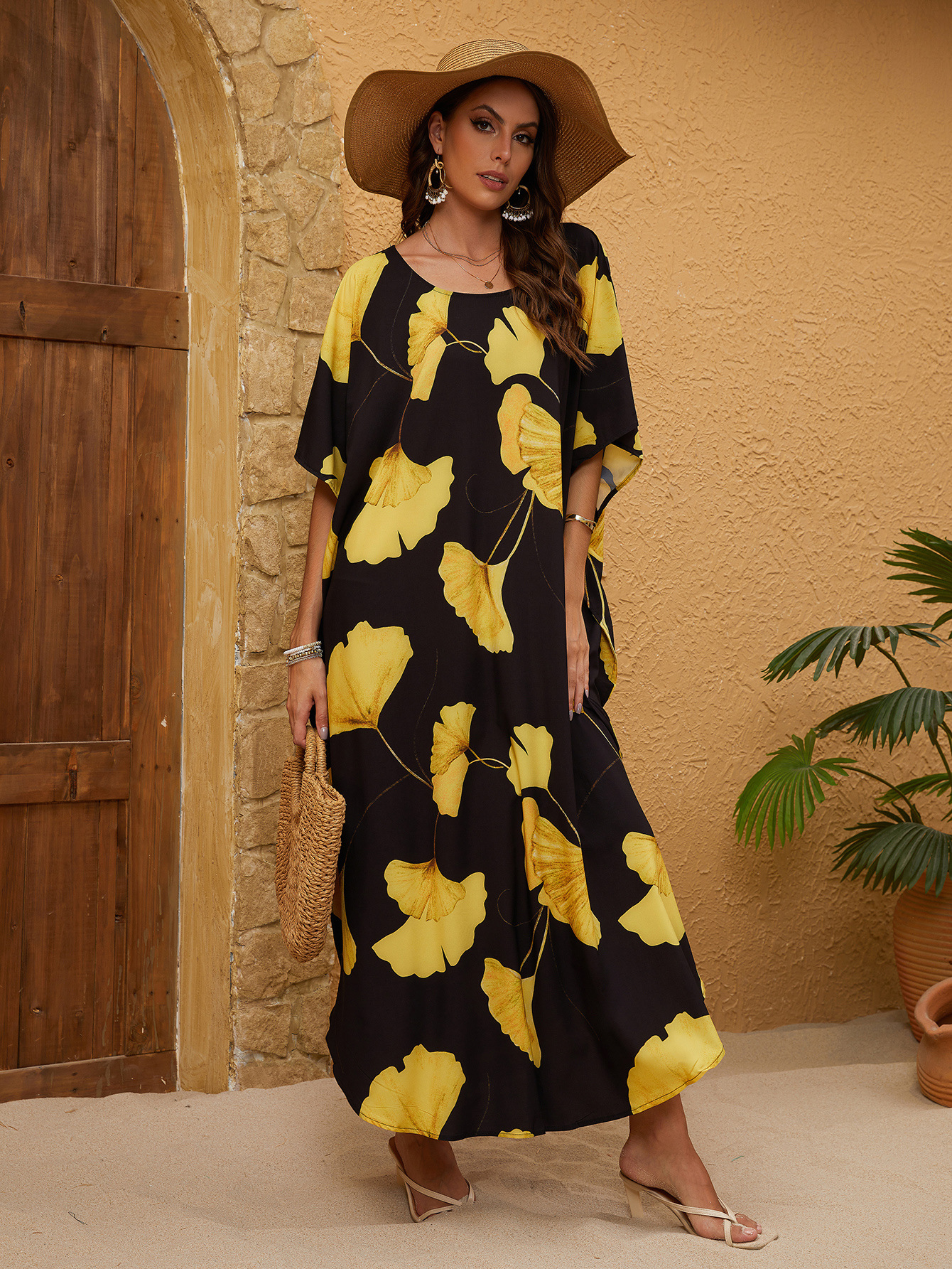 Europa y América de playa vestido de vacaciones bikini camisa traje de baño 5D121