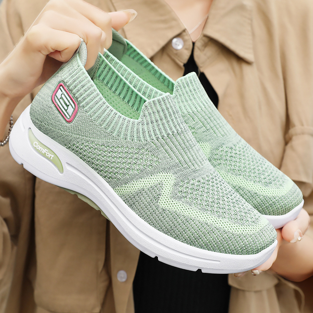 Zapatos de mujer verano nuevo estilo zapatos individuales de un pie zapatos perezosos de suela suave zapatos casuales ligeros y transpirables zapatos de mujer de comercio exterior al por mayor