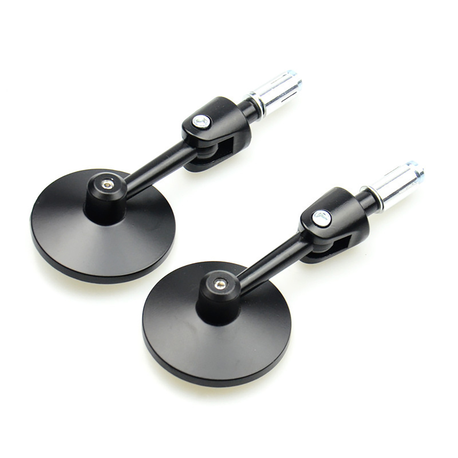 Cross-border e-commerce round motorcycle modified rearview mirror foldable handle mirror handle mirror convex mirror